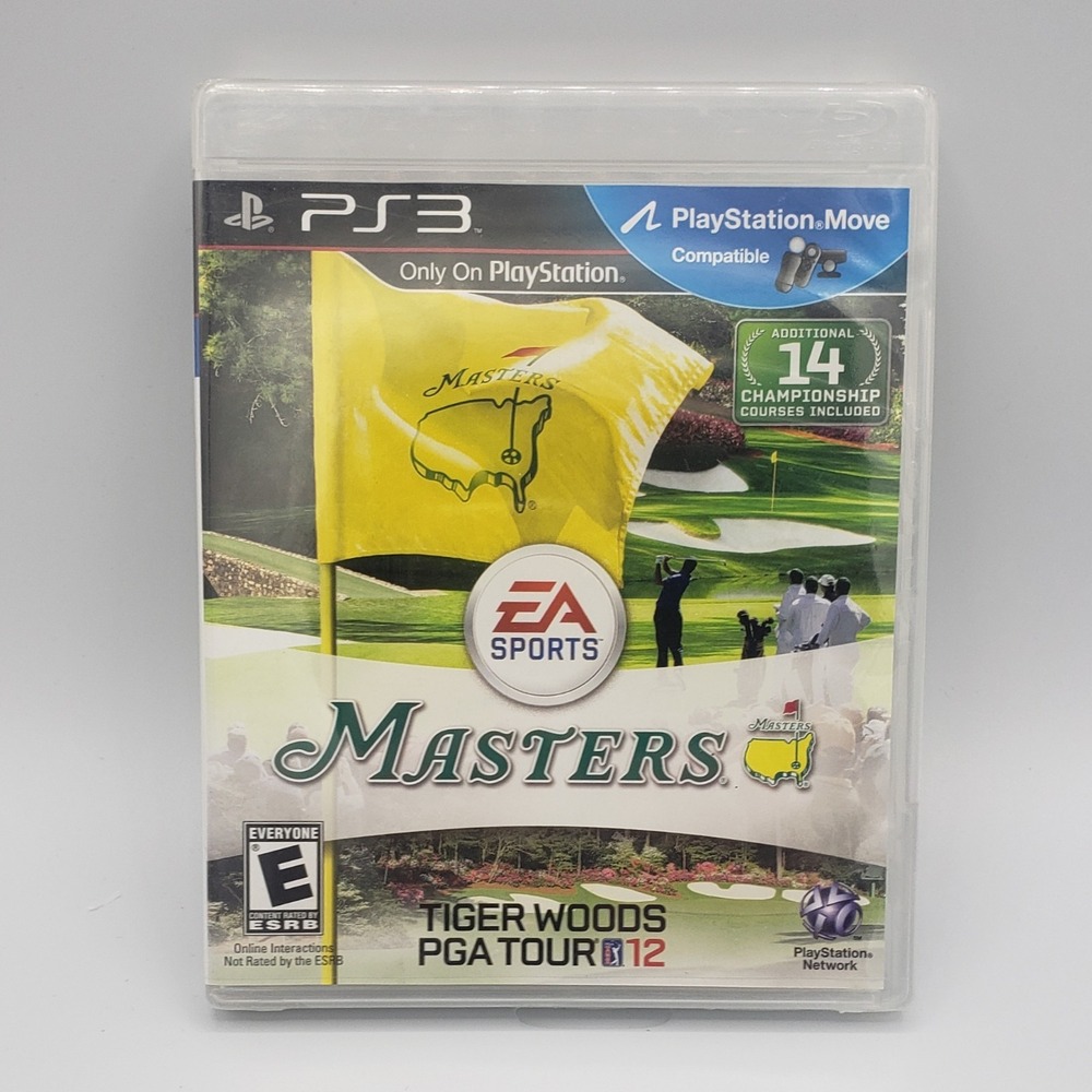 Tiger Woods PGA Tour 12 Theโ Masters Sony PlayStation 3 PS3 Game New Sealed